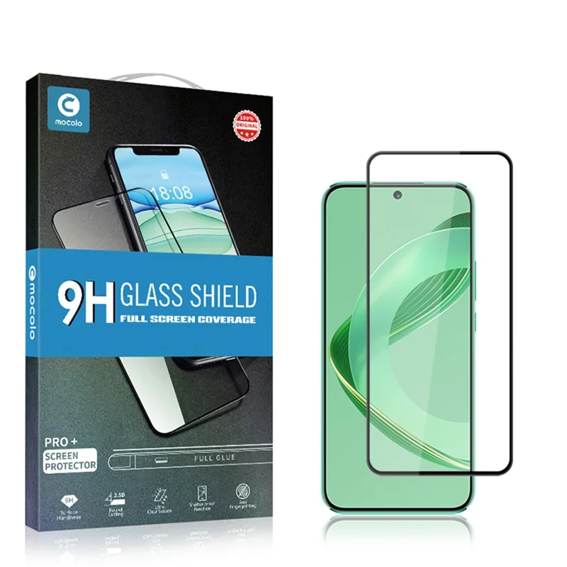 MOCOLO para Huawei nova 14 5G / 13 5G / 11 / nova 12s 4G / nova 12 Lite 4G Película de Vidro Temperado com Impressão em Seda, Protetor de Ecrã com Dureza Secundária