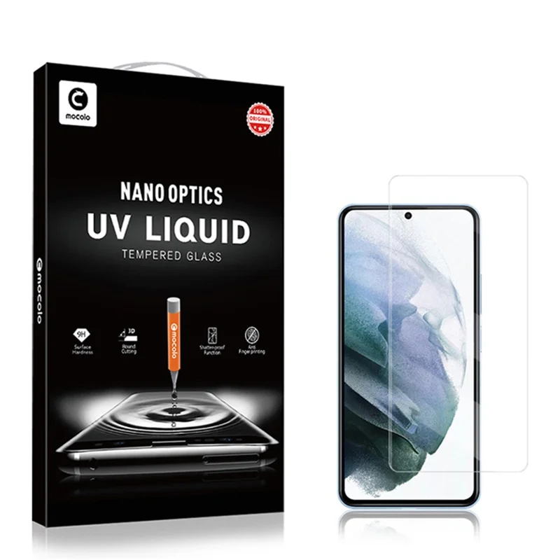 MOCOLO For Samsung Galaxy S23+ / S22+ 5G 3D Curved Tempered Glass Film UV Liquid Phone Full Screen Protector