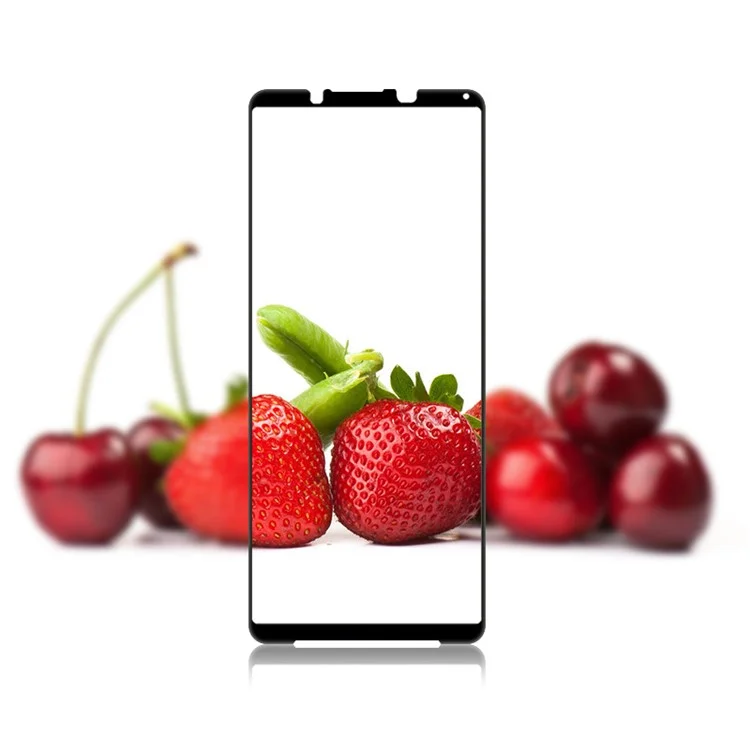 MOCOLO Per Sony Xperia 1 V Silk Printing Screen Protector Full Coverage HD Tempered Glass Film - Nero