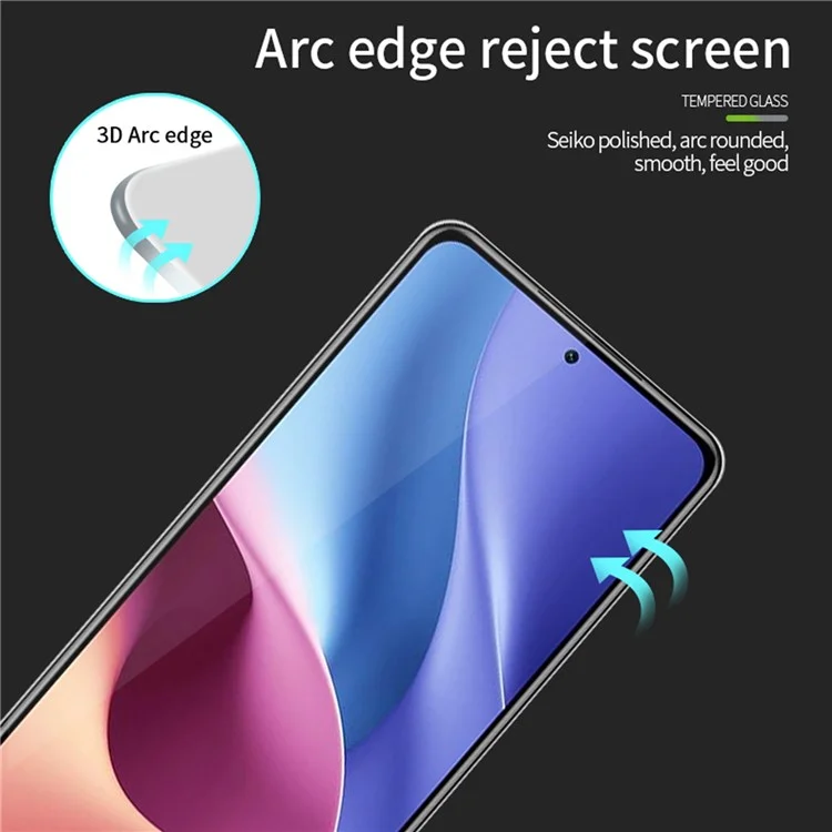 PINWUYO JK 3D Curved Tempered Glass Film-2 for Huawei nova 11 / nova 12s 4G / nova 12 Lite 4G Full Glue Screen Protector