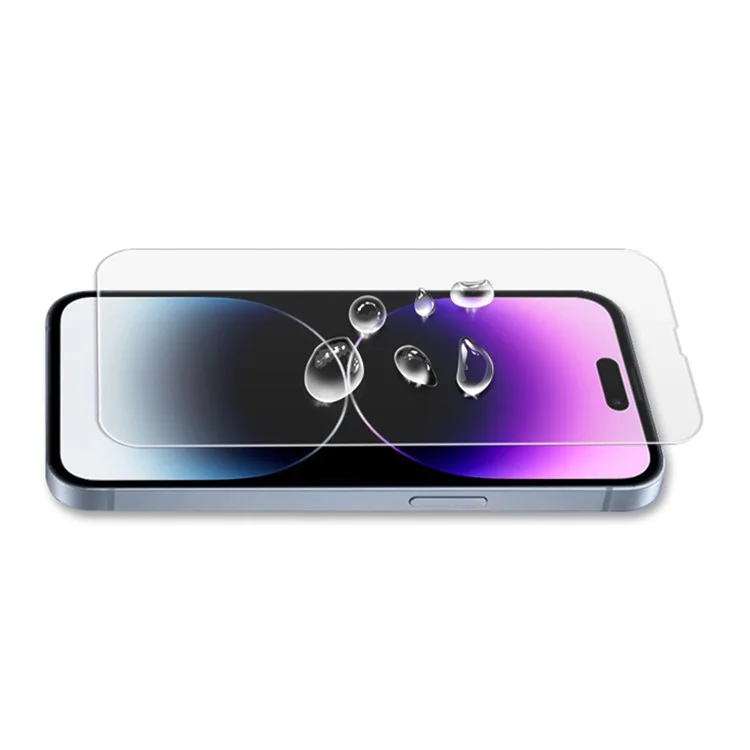 MOCOLO Pour iPhone 14 Pro Max Crystal Clear Protecteur d'écran de téléphone Anti-Rayures Verre trempé à colle complète Film