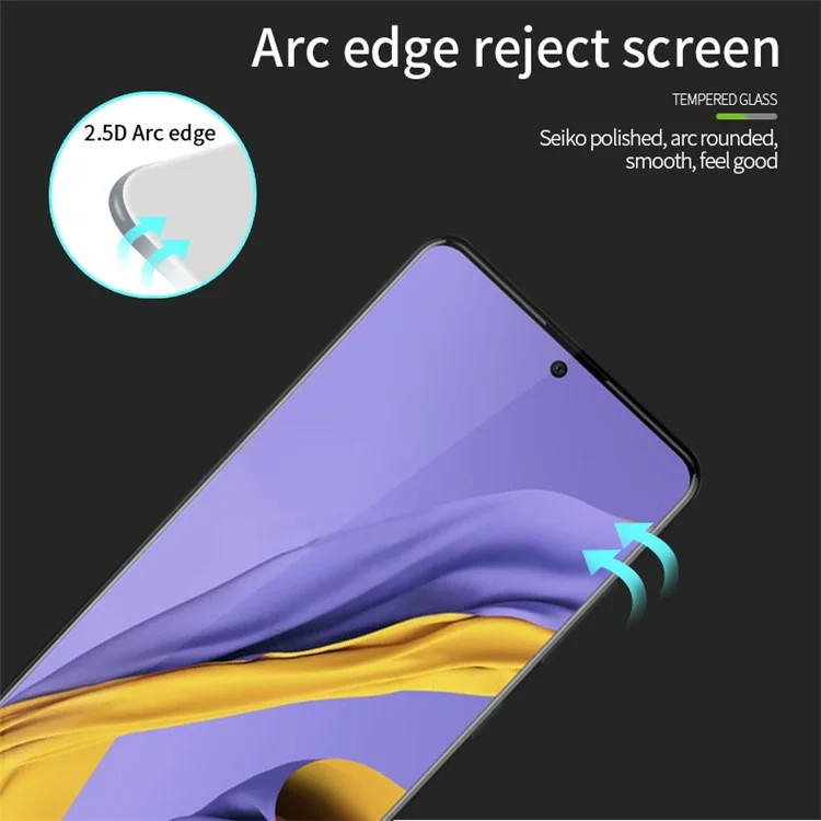 PINWUYO JK Tempered Glass Film Series-2 para Oppo A98 5G HD Clarity High Aluminum-silicon Glass Full Cover Screen Protector