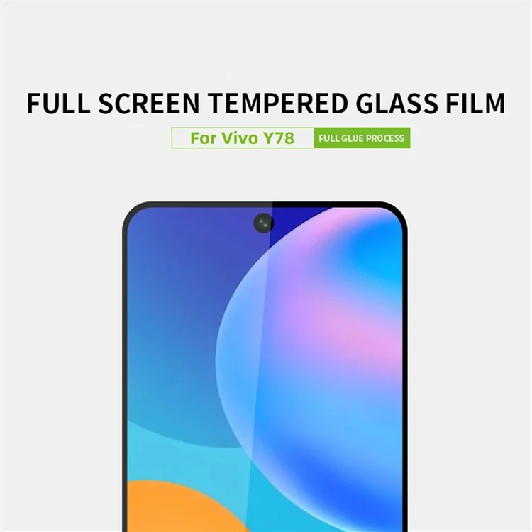 PINWUYO JK Tempered Glass Film Series-2 para Oppo Y78 5G Protector de pantalla de vidrio de aluminio-silicio claro de alta definición completa
