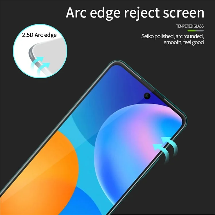 PINWUYO JK Tempered Glass Film Series-2 para Oppo Y78 5G Protector de pantalla de vidrio de aluminio-silicio claro de alta definición completa