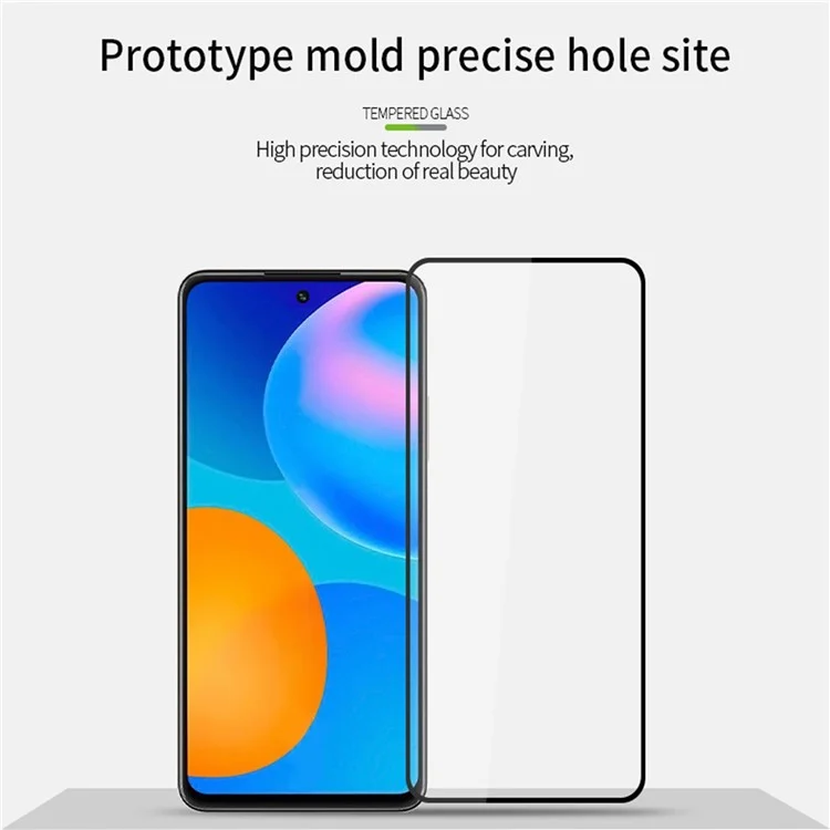 PINWUYO JK Tempered Glass Film Series-2 para Huawei Enjoy 60 Pro Vidrio de alta aluminio-silicio Protector de pantalla de cobertura completa