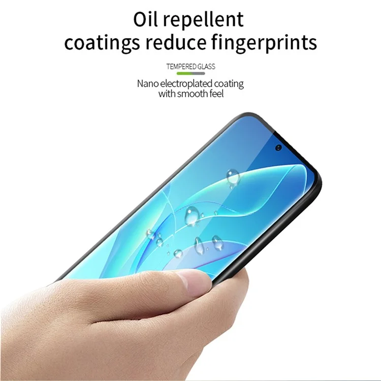 PINWUYO 3D Curved Hot Bending Tempered Glass Film for Honor 90 Anti-explosion Full Glue Screen Protector