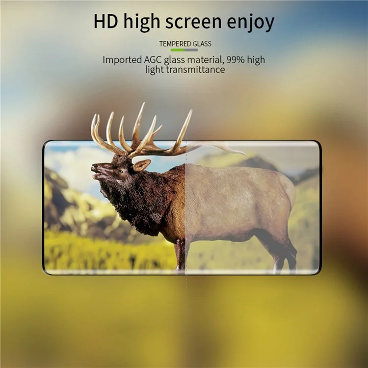 PINWUYO 3D Curved Hot Bending Tempered Glass Film for Honor 90 Anti-explosion Full Glue Screen Protector