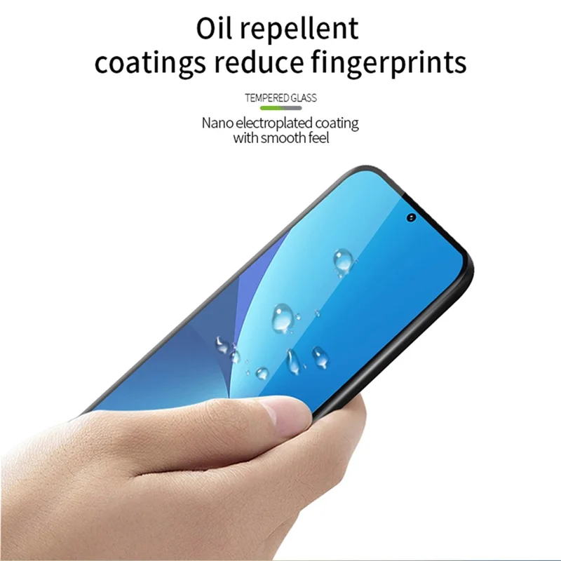MOFI For Honor 90 Tempered Glass Screen Protector 3D Curved Full Glue Hot Bending Phone Screen Film