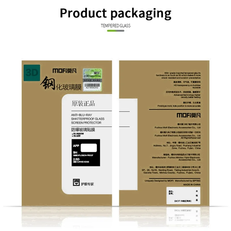 MOFI For Honor 90 Tempered Glass Screen Protector 3D Curved Full Glue Hot Bending Phone Screen Film