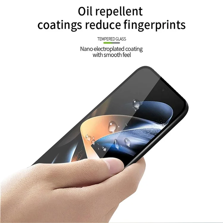Série de films en verre trempé MOFI JK pour Samsung Galaxy Z Fold5 5G Protecteur d'écran full coverage en verre à haute teneur en aluminium et silicium