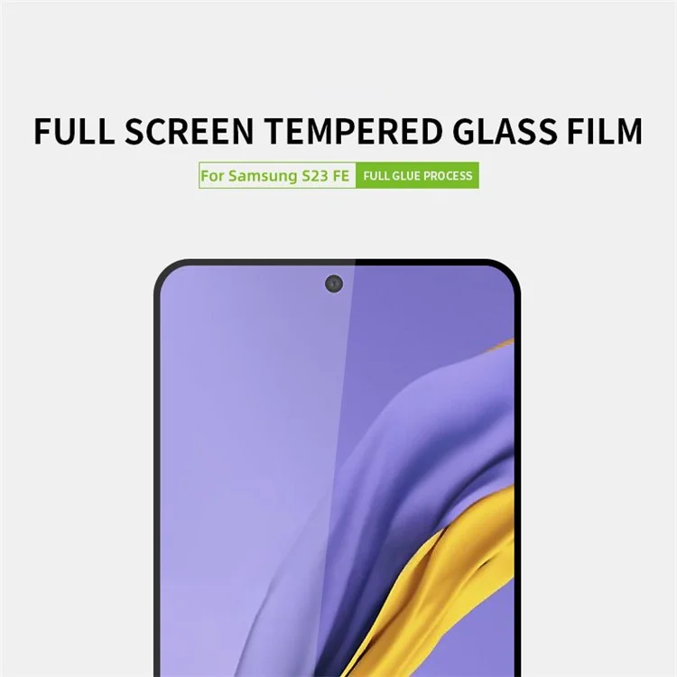 PINWUYO Para Samsung Galaxy S23 FE JK Película de Vidro Temperado Série-2 Cobertura Total HD Alto Vidro de Alumínio-silício Protetor de Tela
