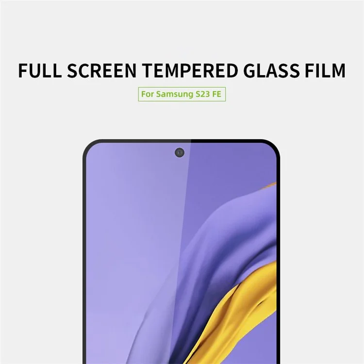 MOFI JK Tempered Glass Film Series-1 pour Samsung Galaxy S23 FE High Aluminum-silicon Glass Full Glue Full Screen Protector