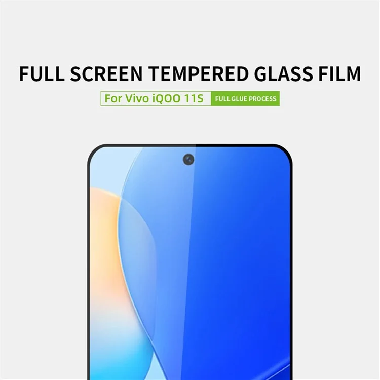 PINWUYO para vivo iQOO 11S 5G JK Tempered Glass Film Series-2 Clear High Aluminum-silicon Glass Full Screen Protector