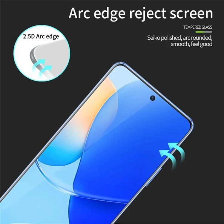 PINWUYO para vivo iQOO 11S 5G JK Tempered Glass Film Series-2 Clear High Aluminum-silicon Glass Full Screen Protector