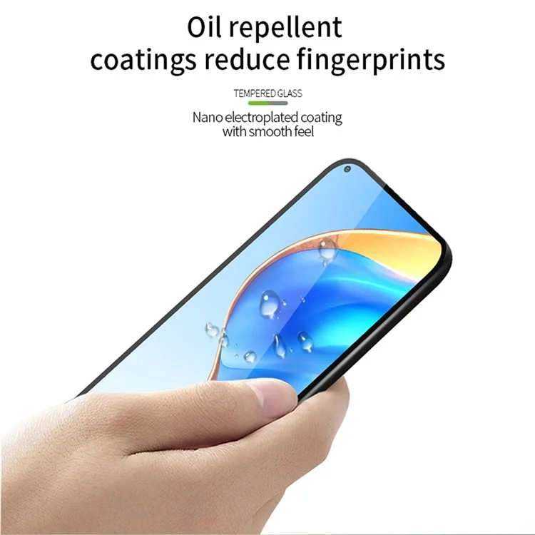 PINWUYO per Realme Narzo 60 5G JK Tempered Glass Film Series-2 Full Cover High Aluminum-silicon Glass Screen Protector