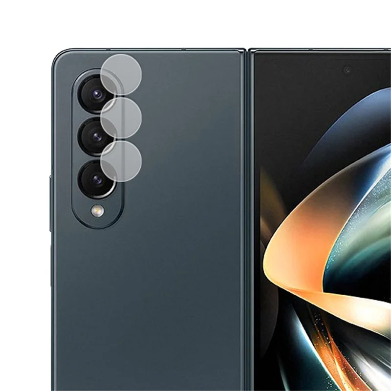 MOCOLO Anti-Scratch Lens Film Set for Samsung Galaxy Z Fold4 5G , 9H Tempered Glass HD Back Camera Lens Protector - Transparent