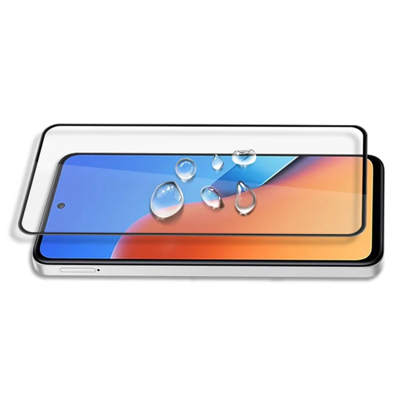 MOCOLO For Xiaomi Redmi 12 4G Full Screen Protector Silk Printing Full Glue Tempered Glass Film - Black