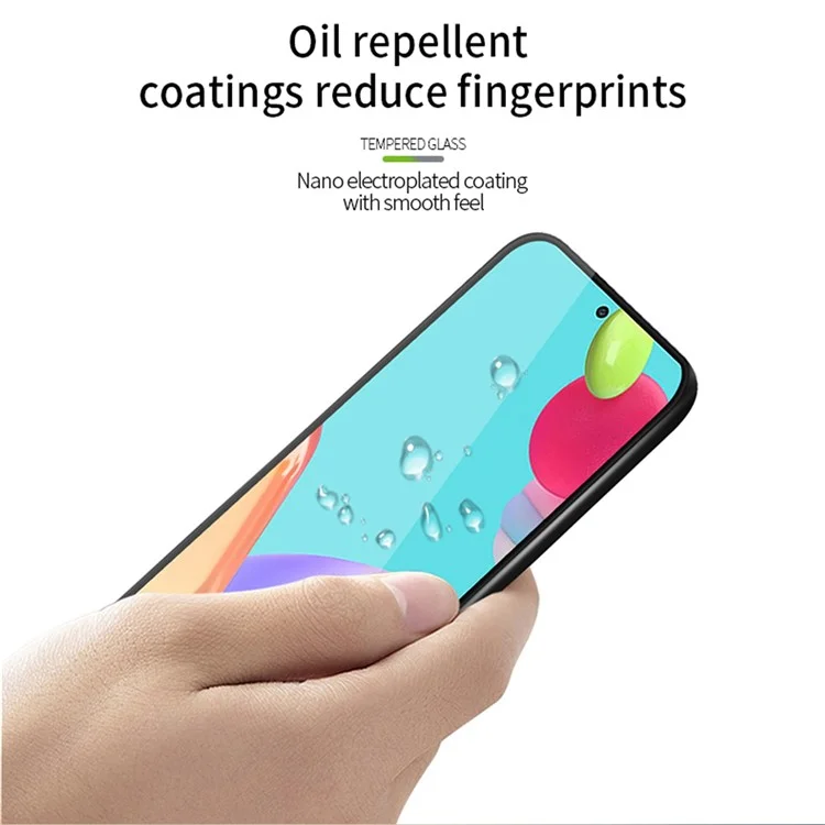 PINWUYO JK 3D Curved Tempered Glass Film-2 for Samsung Galaxy S23 FE High Aluminum-silicon Glass HD Clear Full Glue Screen Protector