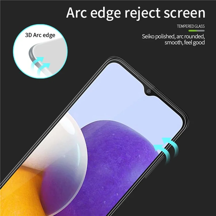 MOFI JK 3D Tempered Glass Film-1 for Samsung Galaxy A25 5G (Global) (161.0 x 76.5 x 8.3mm) HD Clear Curved Screen Protector