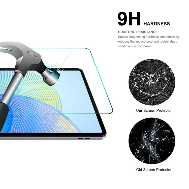ENKAY HAT PRINCE 2Pcs for Honor Pad X8 Pro / Pad X9 Protector de pantalla de vidrio templado para tableta 9H 2.5D 0.33mm Film
