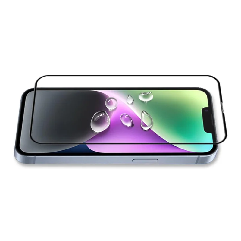 MOCOLO For iPhone 15 Black Edge Full Glue Film 3D Curved Tempered Glass High Transparency Screen Protector