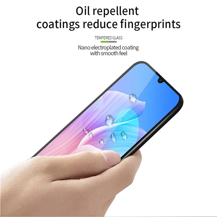 PINWUYO JK 3D Curved Tempered Glass Film-2 for Samsung Galaxy F34 5G / M34 5G HD Clear Full Glue High Aluminum-silicon Glass Screen Protector