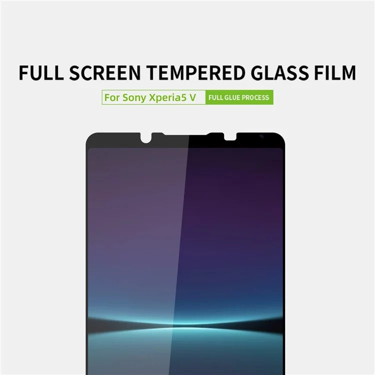 PINWUYO Pour Sony Xperia 5 V JK Série de Films en Verre Trempé-2 Verre Haute Aluminium-Silicium Clair Full HD Screen Protector