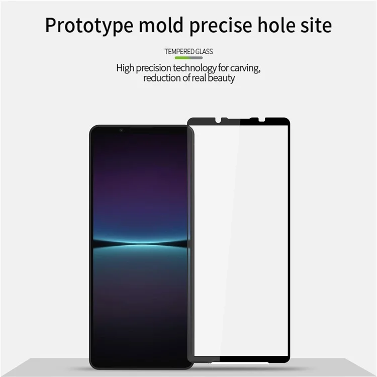 PINWUYO Pour Sony Xperia 5 V JK Série de Films en Verre Trempé-2 Verre Haute Aluminium-Silicium Clair Full HD Screen Protector