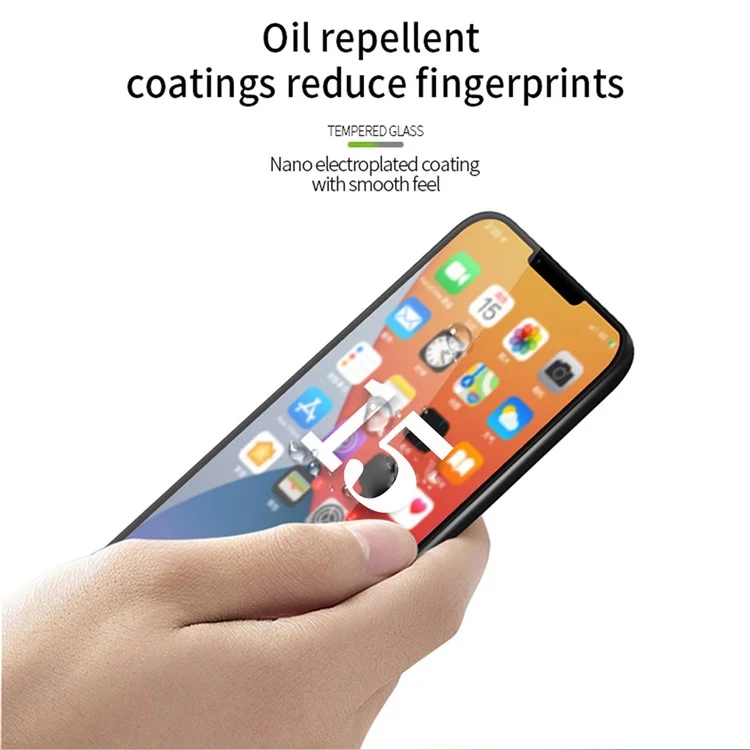 PINWUYO JK 3D Curved Tempered Glass Film-2 for iPhone 15 Pro Max Screen Protector Full Glue High Aluminum-silicon Glass Film