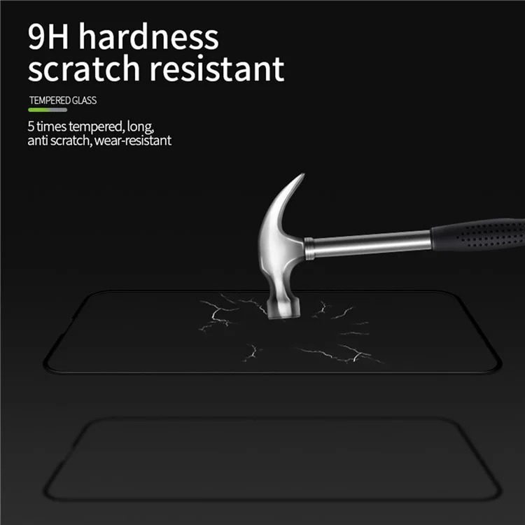 PINWUYO JK 3D Curved Tempered Glass Film-2 for iPhone 15 Pro Max Screen Protector Full Glue High Aluminum-silicon Glass Film