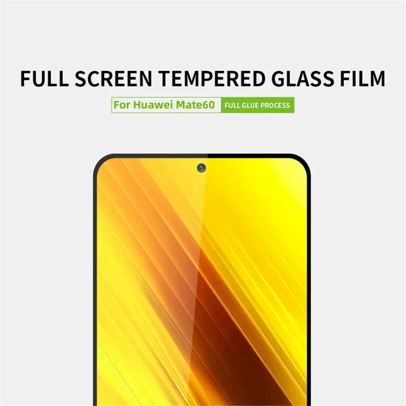 PINWUYO For Huawei Mate 60 JK Tempered Glass Film Series-2 Full Cover Screen Protector High Aluminum-silicon Glass Film