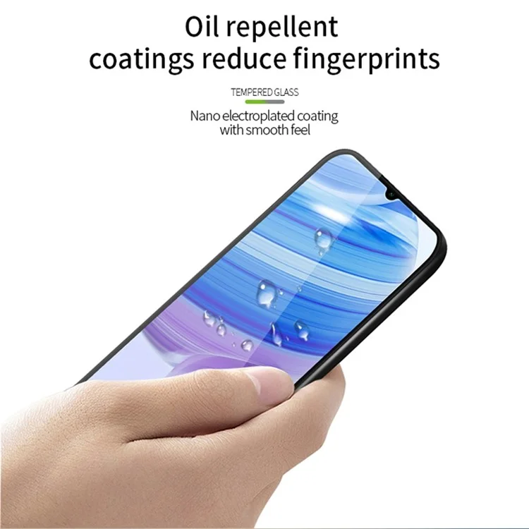 PINWUYO JK 3D Curved Tempered Glass Film-2 for Xiaomi Redmi 11A 4G Full Glue High Aluminum-silicon Glass Screen Protector
