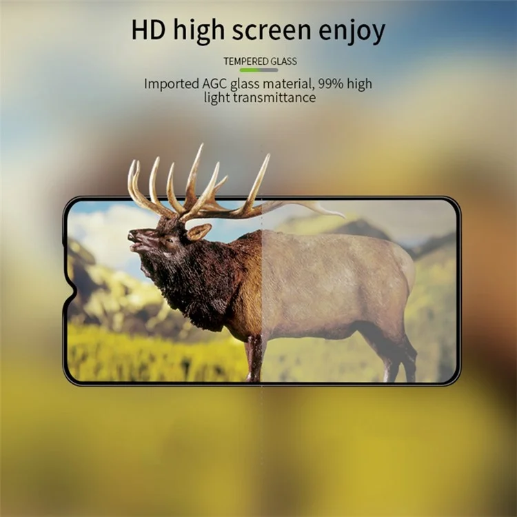 PINWUYO JK 3D Curved Tempered Glass Film-2 for Xiaomi Redmi 11A 4G Full Glue High Aluminum-silicon Glass Screen Protector