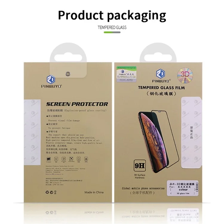 PINWUYO JK 3D Curved Tempered Glass Film-2 for Xiaomi Redmi 11A 4G Full Glue High Aluminum-silicon Glass Screen Protector