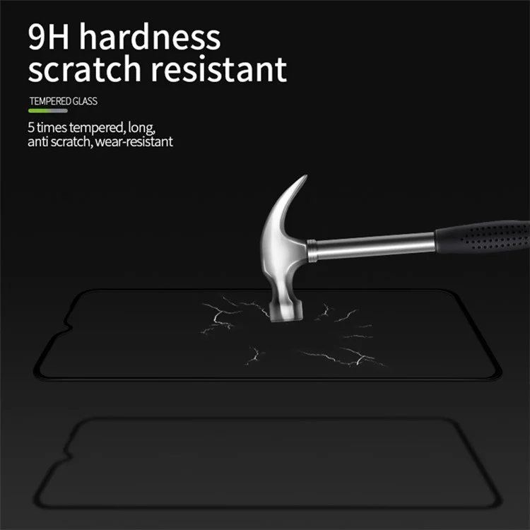 PINWUYO JK 3D Curved Tempered Glass Film-2 for Xiaomi Redmi 11A 4G Full Glue High Aluminum-silicon Glass Screen Protector