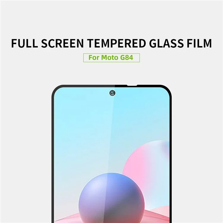 MOFI pour Motorola Moto G84 5G JK Série de films en verre trempé - 1 Verre haute aluminium-silicium Écran complet Écran complet Colle Protecteur d'écran