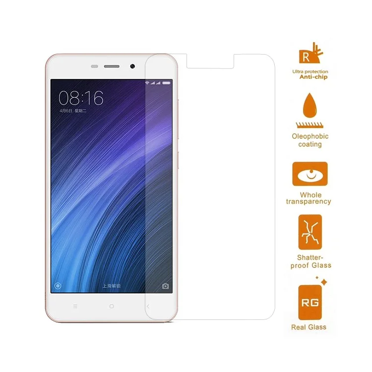 For Xiaomi Redmi 4a Tempered Glass Screen Protector Film 0.3mm (Arc Edge)