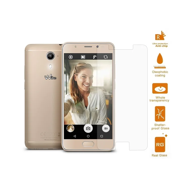 For Wiko U Feel Prime Mobile Tempered Glass Screen Protector 0.3mm (Arc Edge)