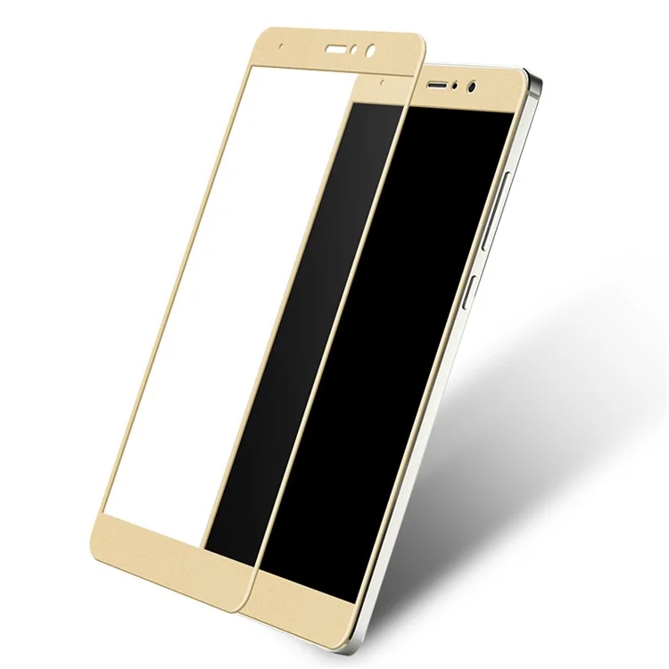 LENUO CF Full Size Carbon Fiber Tempered Glass Screen Guard Film for Xiaomi Mi 5s Plus - Gold