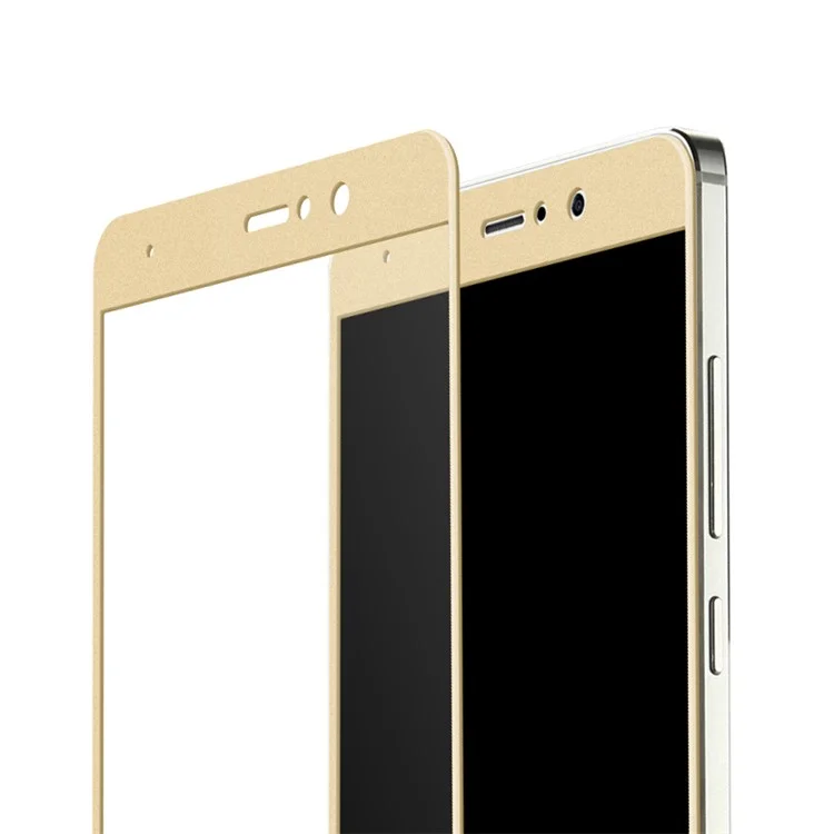 LENUO CF Full Size Carbon Fiber Tempered Glass Screen Guard Film for Xiaomi Mi 5s Plus - Gold