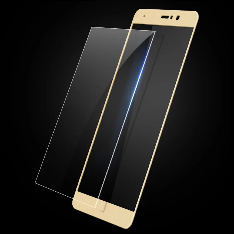 LENUO CF Full Size Carbon Fiber Tempered Glass Screen Guard Film for Xiaomi Mi 5s Plus - Gold