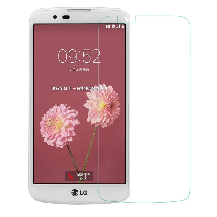 0.3mm Arc Edge Mobile Tempered Glass Screen Protector Film for LG K10 (2017)