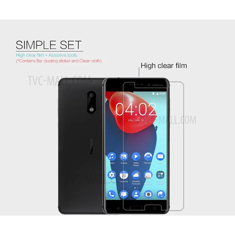 NILLKIN for Nokia 6 Anti-fingerprint HD Clear LCD Mobile Screen Protector Film