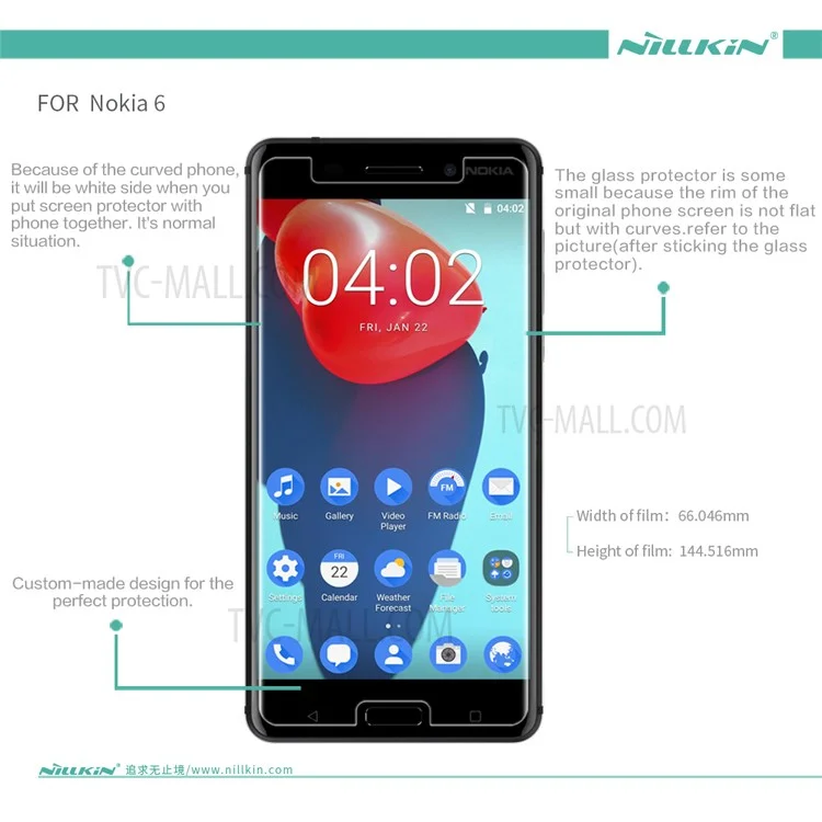NILLKIN for Nokia 6 Anti-fingerprint HD Clear LCD Mobile Screen Protector Film