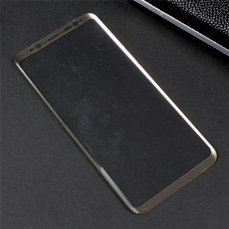 For Samsung Galaxy S8 Curved Full Size Tempered Glass Screen Protector Mobile Film - Gold