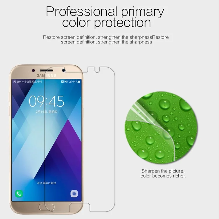 Nillkin Para Samsung Galaxy A5 (2017) Película Protector de Pantalla LCD Anti-fingerprint Transparente HD