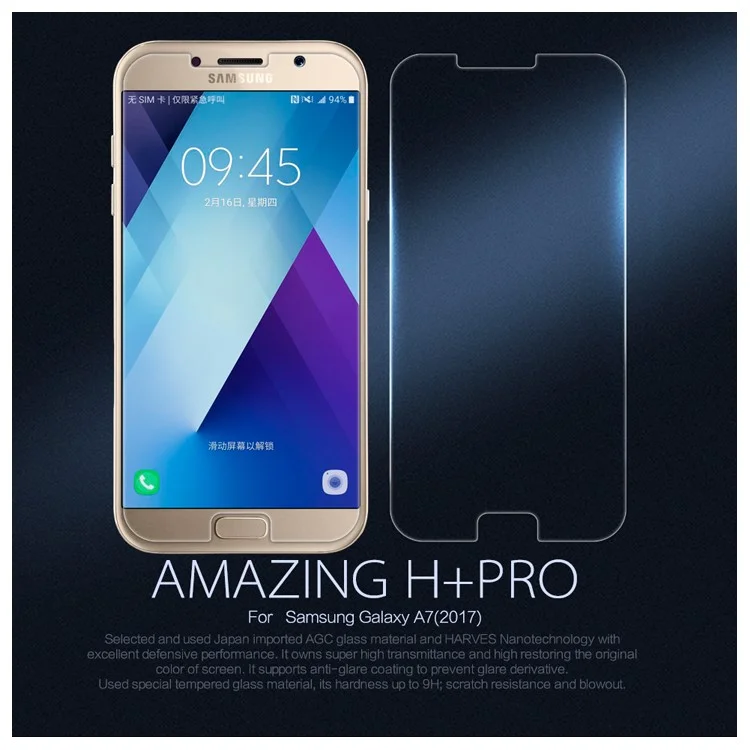 NILLKIN Amazing H+PRO Tempered Glass Mobile Screen Film for Samsung Galaxy A5 (2017), Nanometer Anti-Explosion