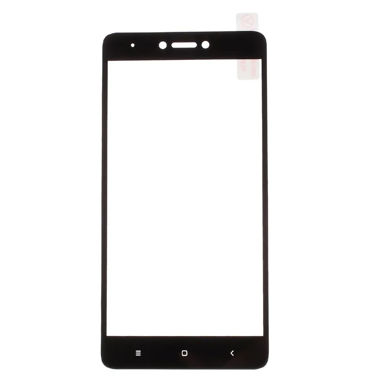 For Xiaomi Redmi Note 4X Full Screen Cover Mobile Tempered Glass Protector Film Silk Print - Black