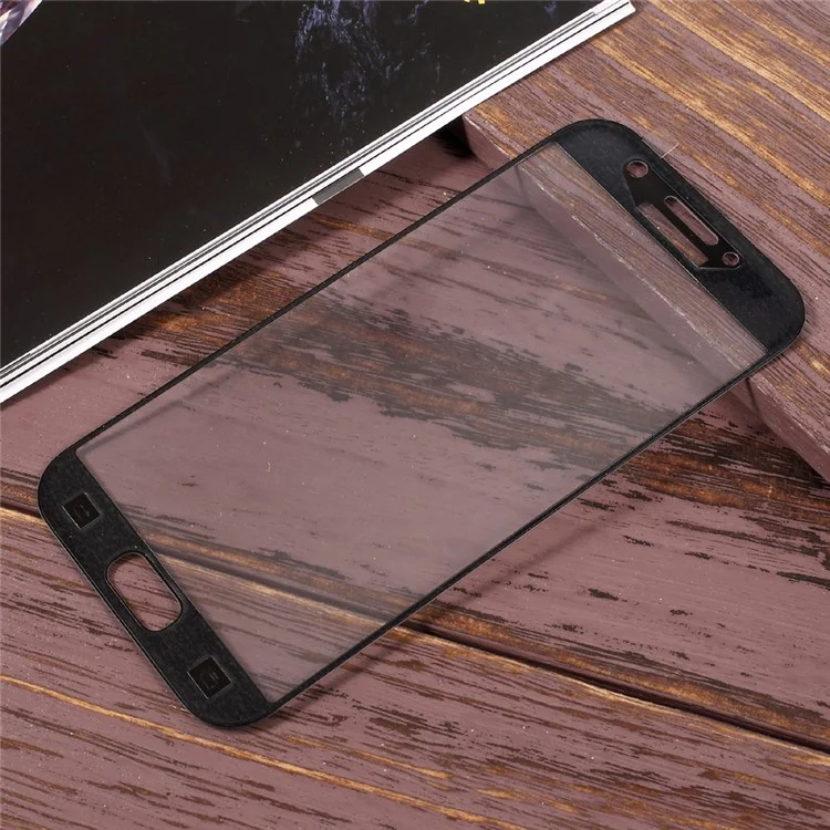 Full Cover Mobile Tempered Glass Screen Protector for Samsung Galaxy A7 (2017) A720 - Black
