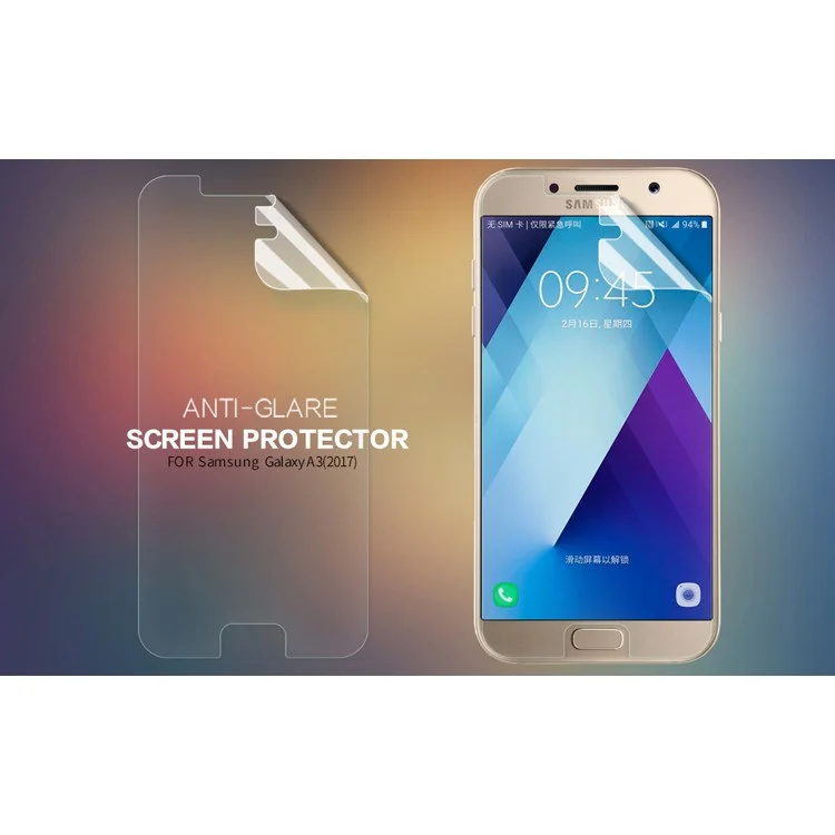 NILLKIN for Samsung Galaxy A3 (2017) Matte Anti-scratch LCD Screen Protector Mobile Guard Film